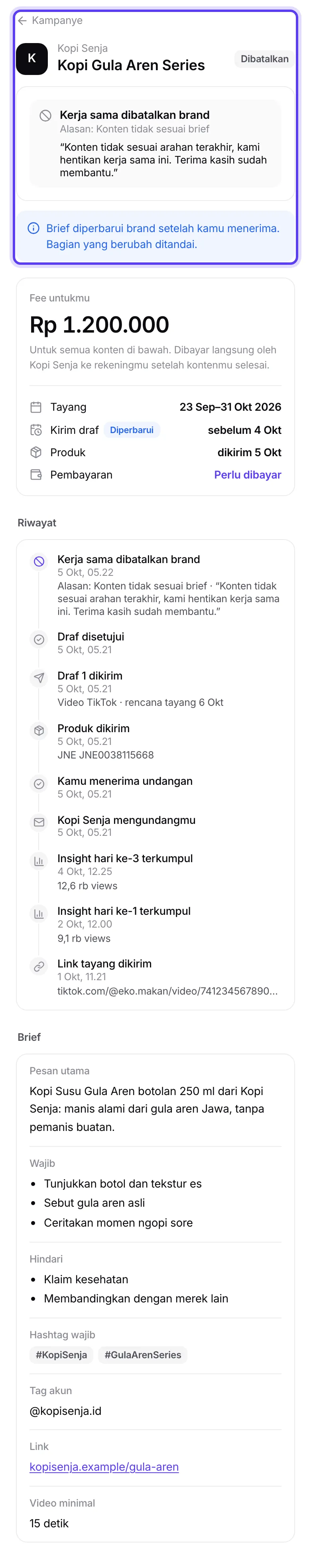 Kampanye yang dibatalkan brand dengan alasannya